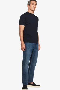 Blue textured t-shirt