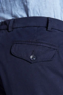 Blue woven trousers