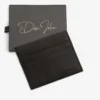 Brown Saffiano card holder