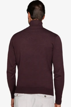 Burgundy basic turtleneck