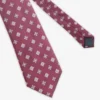 Burgundy micro pattern jacquard tie
