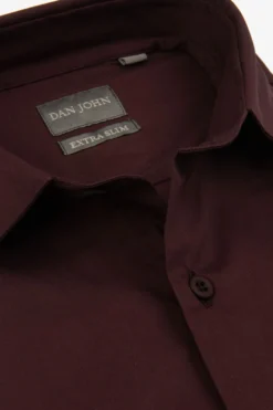 Burgundy stretch shirt