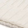 Cream English rib beanie