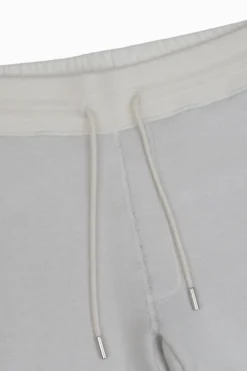 Cream knit drawstring pants