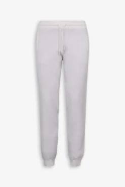 Cream knit drawstring pants