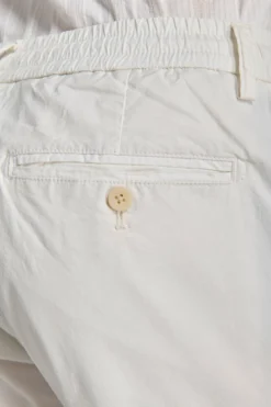 Cream parachute canvas trousers