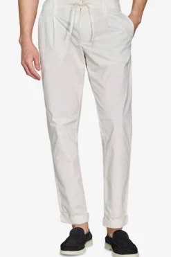 Cream parachute canvas trousers
