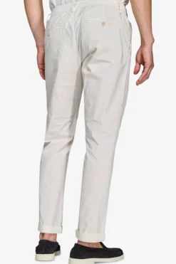 Cream parachute canvas trousers