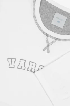 Cream t-shirt with logo