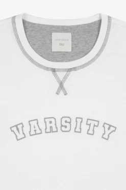 Cream t-shirt with logo