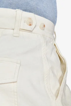 Cream woven trousers