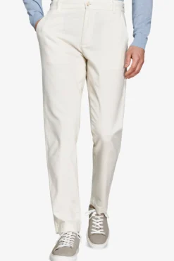 Cream woven trousers