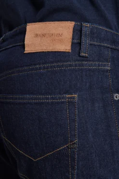 Dark blue denim trousers