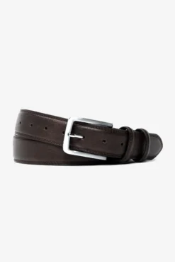 Dark brown casual belt