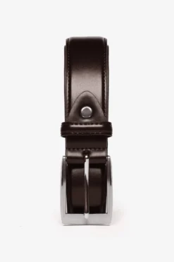 Dark brown classic belt