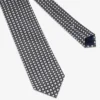 Dark brown micro circles tie