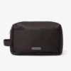 Dark brown Saffiano leatherette toiletry bag