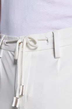 DNJ Cream jersey trousers