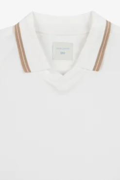 DNJ cream piquet polo shirt