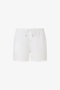 DNJ cream swim trunks