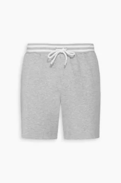 DNJ melange gray fleece bermuda shorts