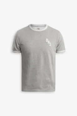 DNJ melange gray piquet t-shirt