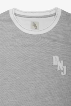 DNJ melange gray piquet t-shirt