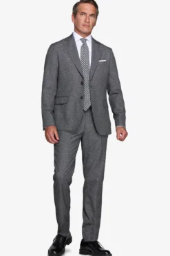 Gray birdseye blazer