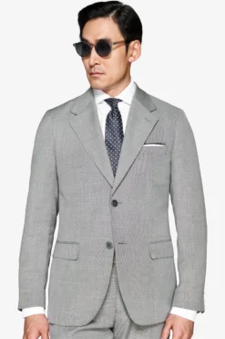 Gray grisaille blazer