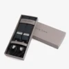 Gray micro polka dots suspenders