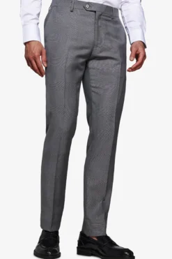 Gray Prince of Wales trousers