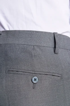 Gray Prince of Wales trousers