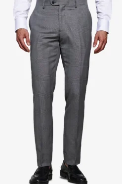 Gray Prince of Wales trousers