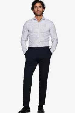 Gray striped textured shirt