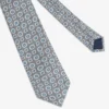 Gray two-tone tie