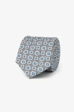 Gray two-tone tie
