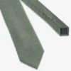 Green flannel effect tie