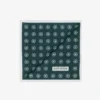 Green floral print pocket square