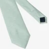 Green geometric pattern jacquard tie