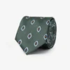 Green Heringbone abstract design tie