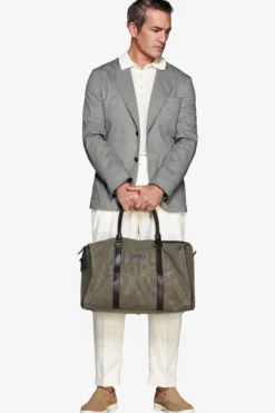 Green Herringbone jersey blazer