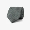 Green micro pattern tie