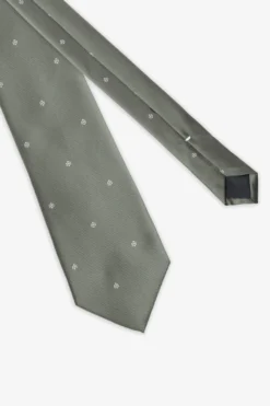 Green micro pattern tie