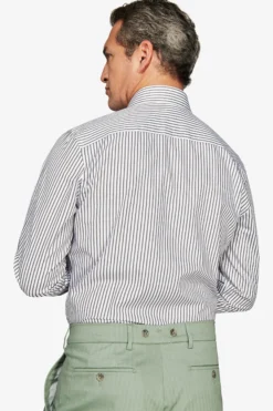 Green striped shirt