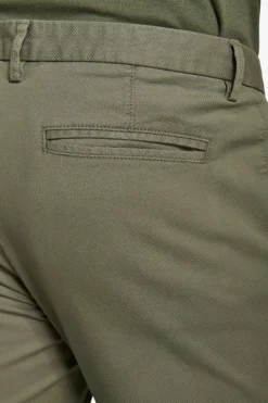 Green textured trousers