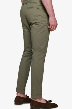 Green textured trousers