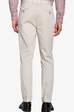Ice jersey stretch suit trousers