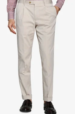 Ice jersey stretch suit trousers