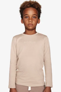 KIDS Beige t-shirt with embroidery
