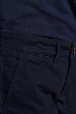 KIDS Blue cotton basic chino bermuda shorts